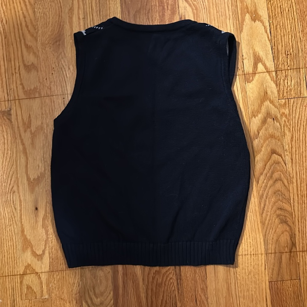 Brandy Melville Blue and Gray Argyle Sweater Vest - Picture 3 of 4
